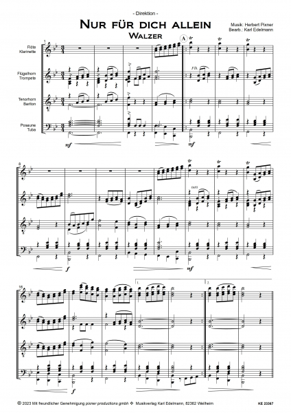 Nur für Dich allein - Walzer